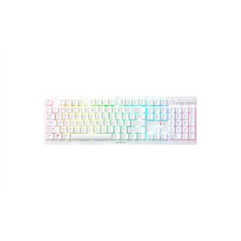 Razer | Optical Gaming Keyboard | Deathstalker V2 Pro | Gaming keyboard | RGB LED light | US | Wireless | White | Purple Switch